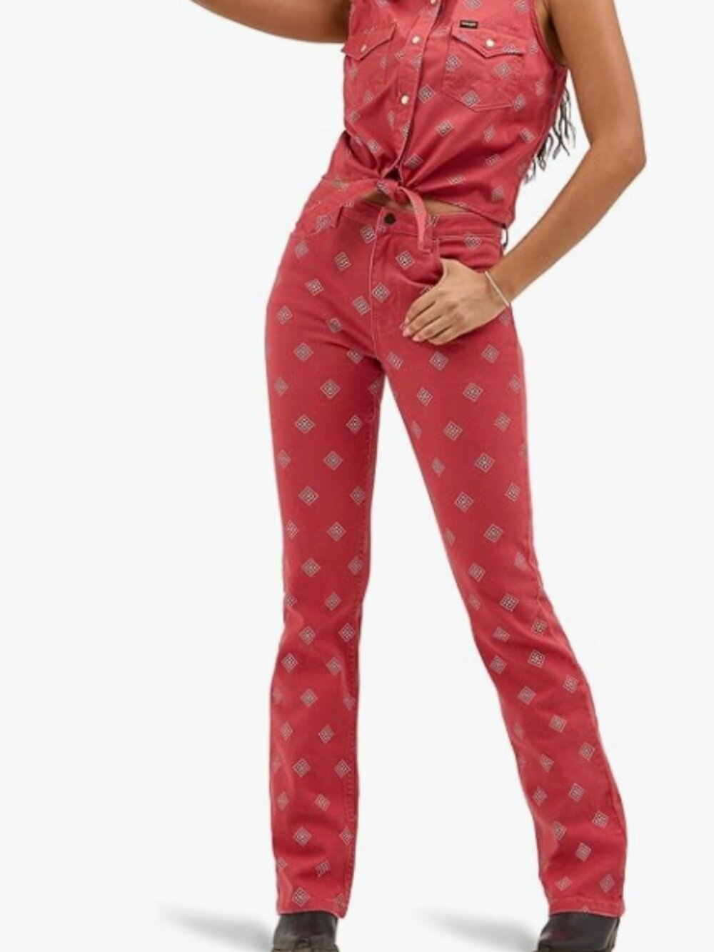 WRANGLER | High Rise Bold Boot Jeans | Diamond Bay Bandana | 10 x 32